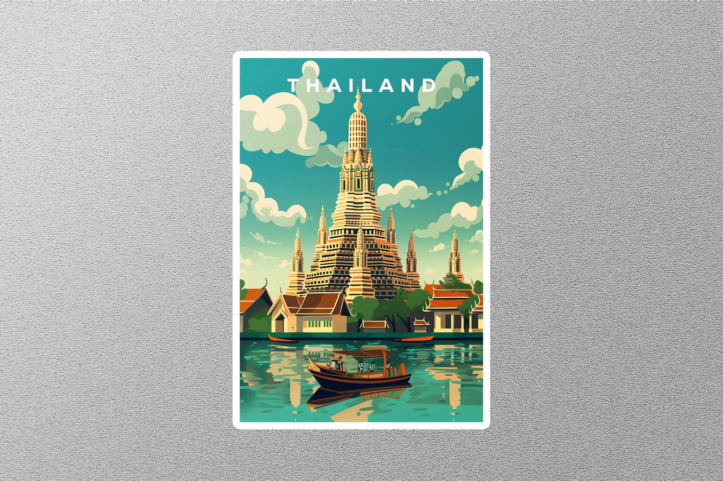 Wholesale Vintage Thailand Travel Sticker
