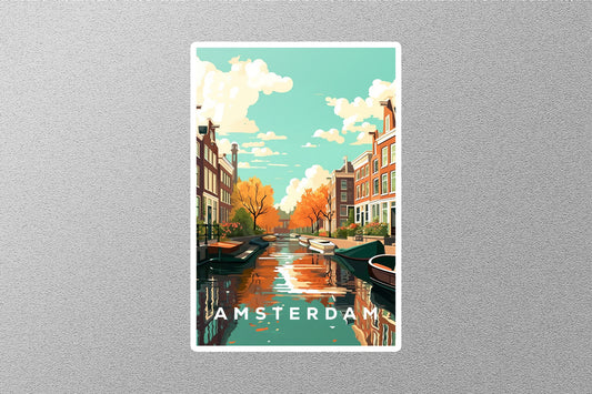 Wholesale Vintage Amsterdam Travel Sticker