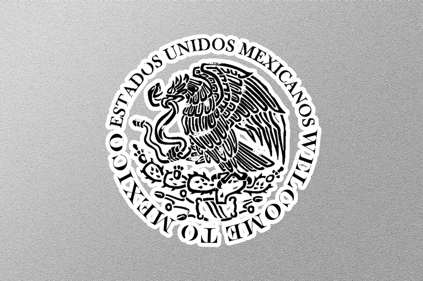 Wholesale Mexico Black Travel Stamp Sticker