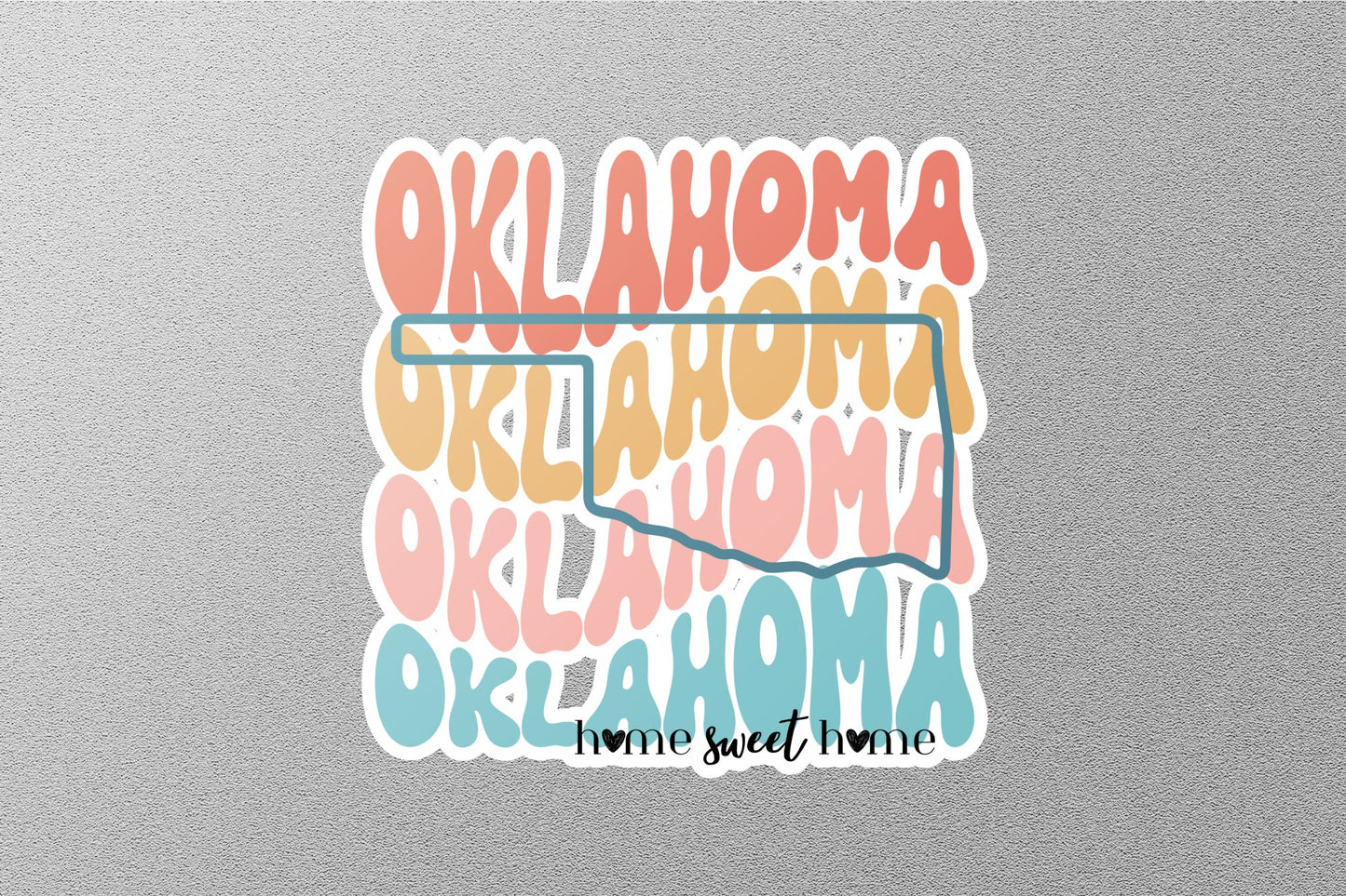 Retro Oklahoma Sticker