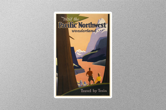 Vintage Pacific Northwest Travel Stickers