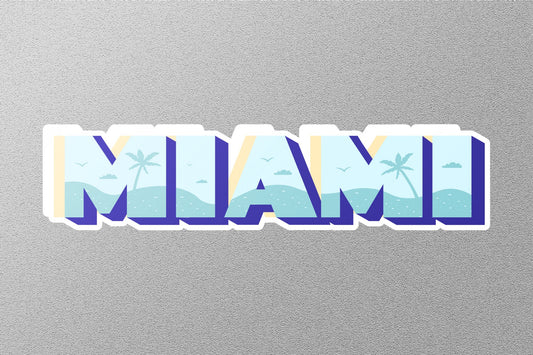 Wholesale Miami Travel Sticker