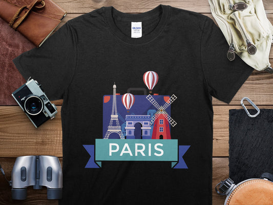 Paris 2 Travel T-Shirt, Paris 2 Shirt