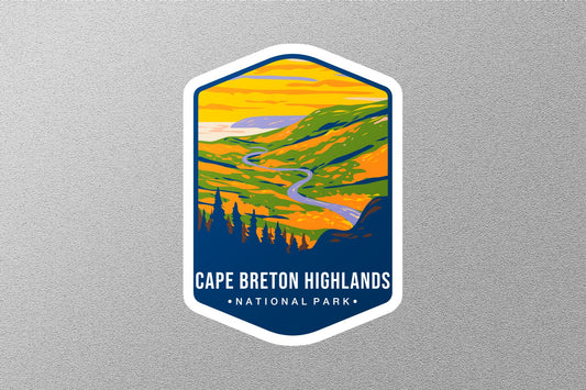 Cape Breton Highlands Canada National Park Sticker