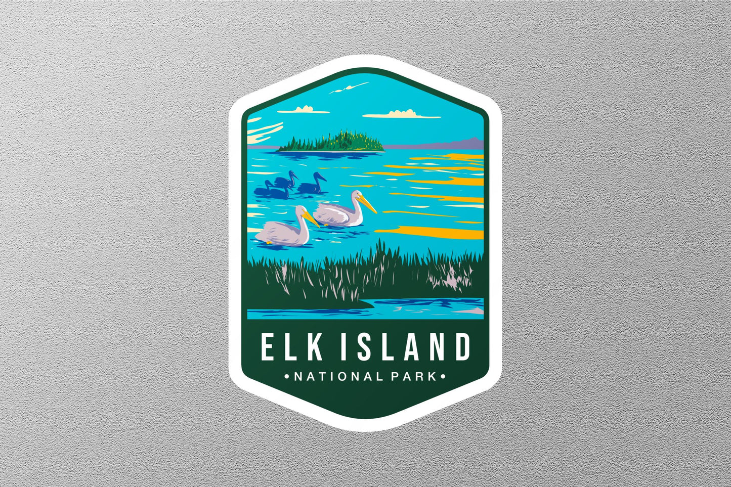 Elk Island Canada National Park Sticker