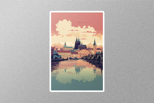 Wholesale Vintage Prague Travel Sticker
