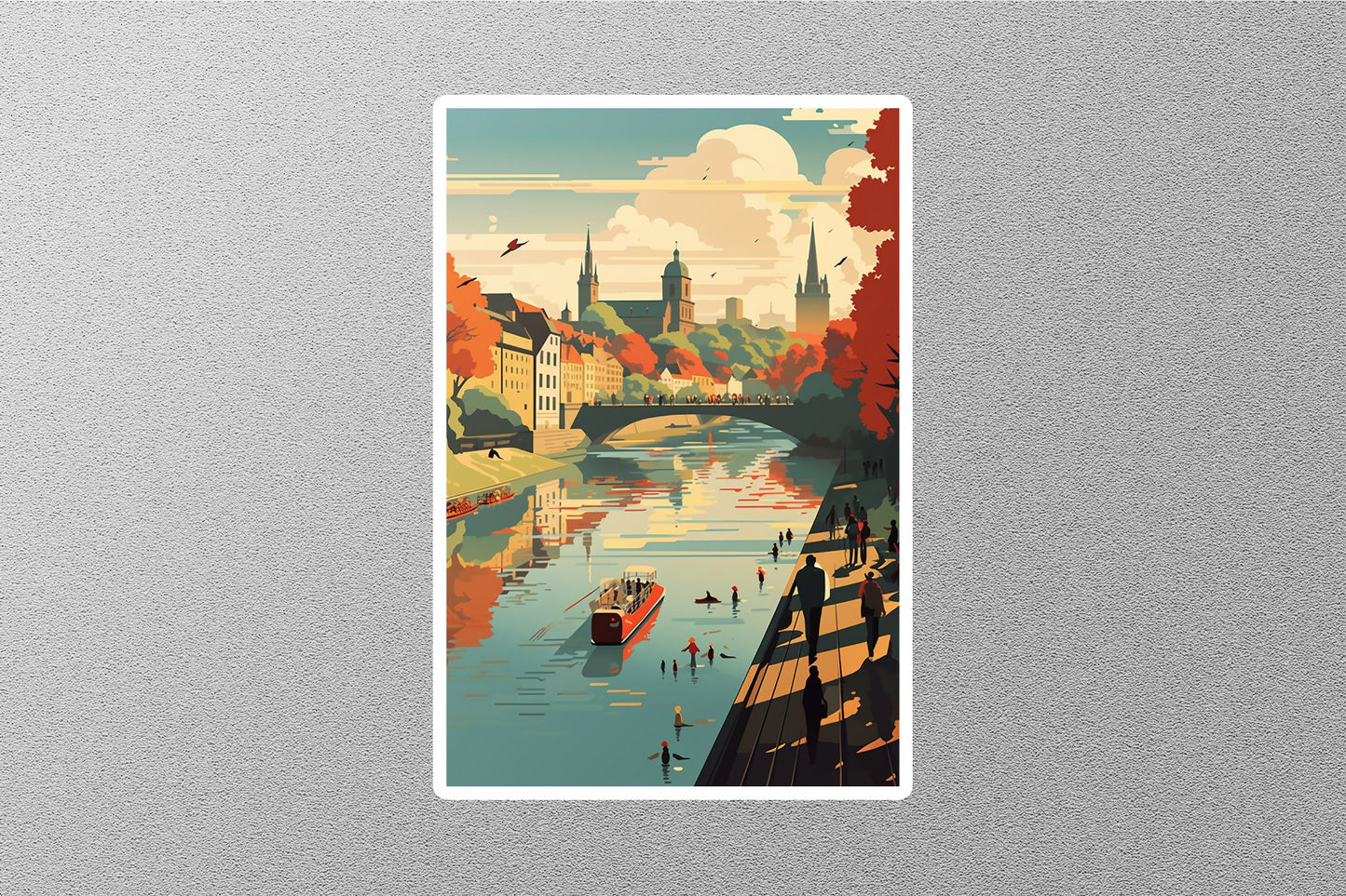 Wholesale Vintage Prague 2 Travel Sticker