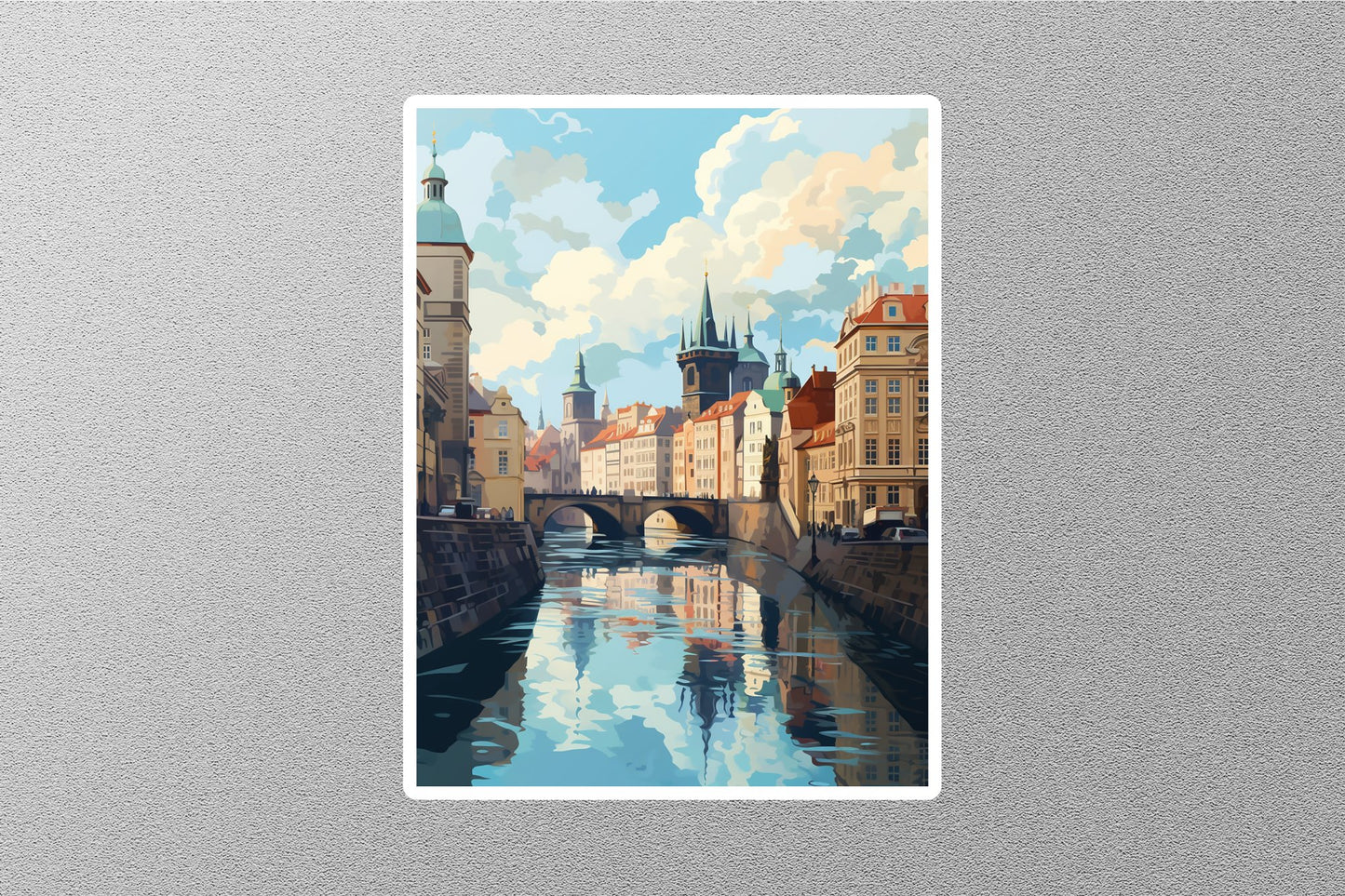 Wholesale Vintage Prague 4 Travel Sticker