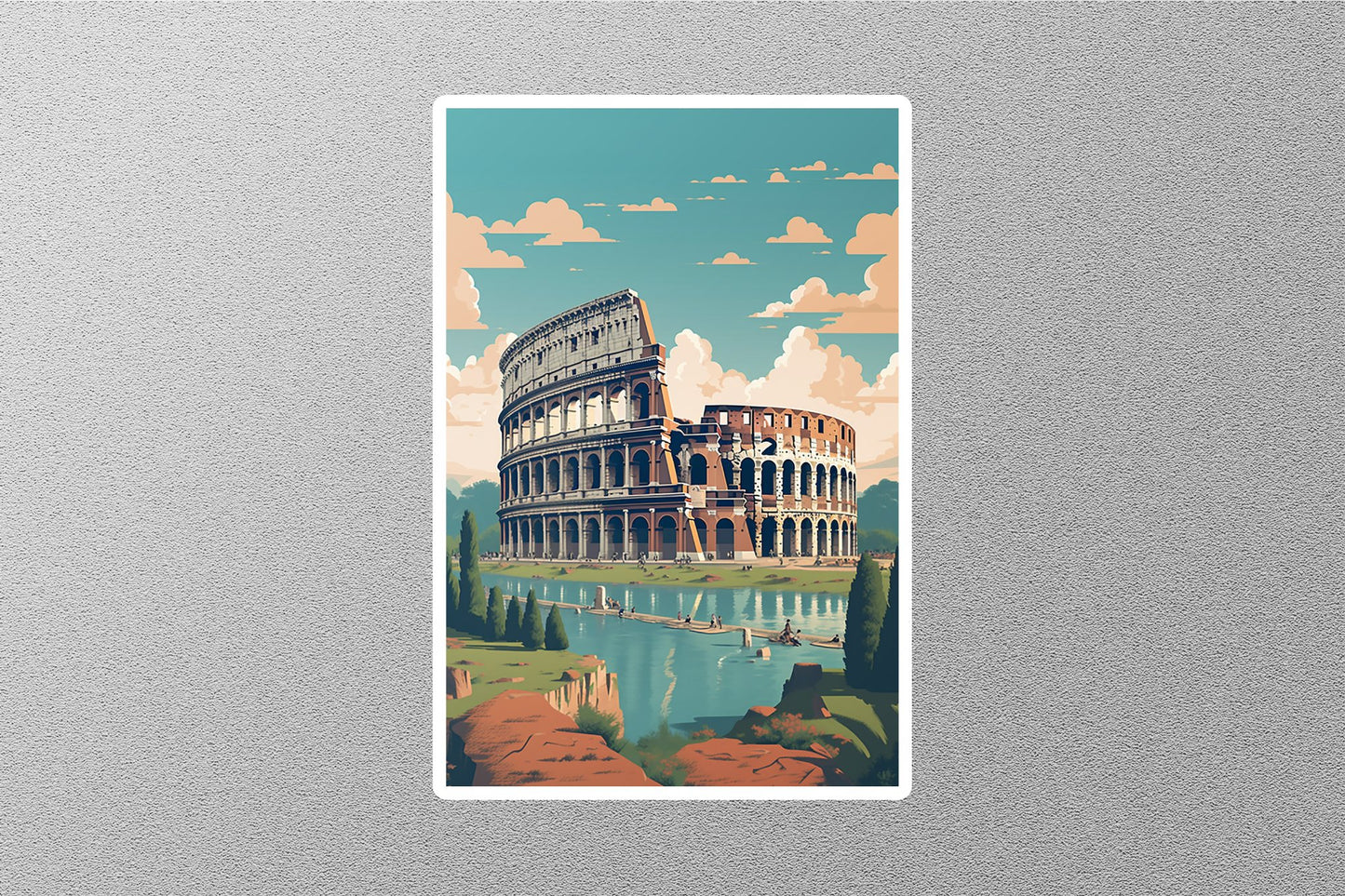 Wholesale Vintage Rome 3 Travel Sticker