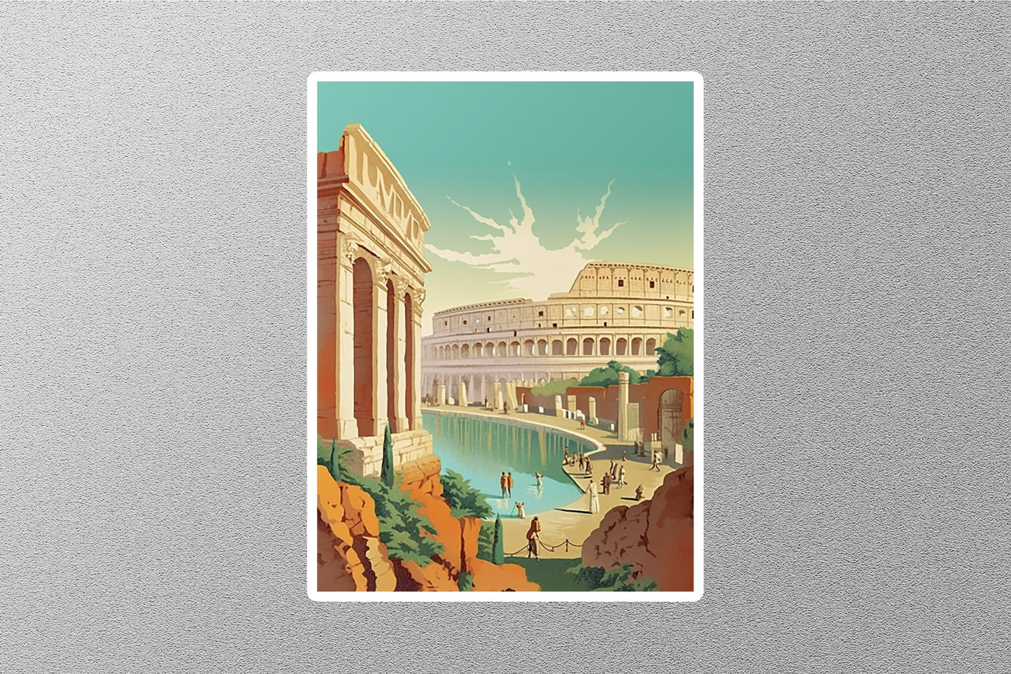 Wholesale Vintage Rome 4 Travel Sticker