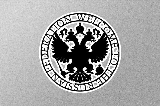 Wholesale Russia Black Travel Stamp Sticker