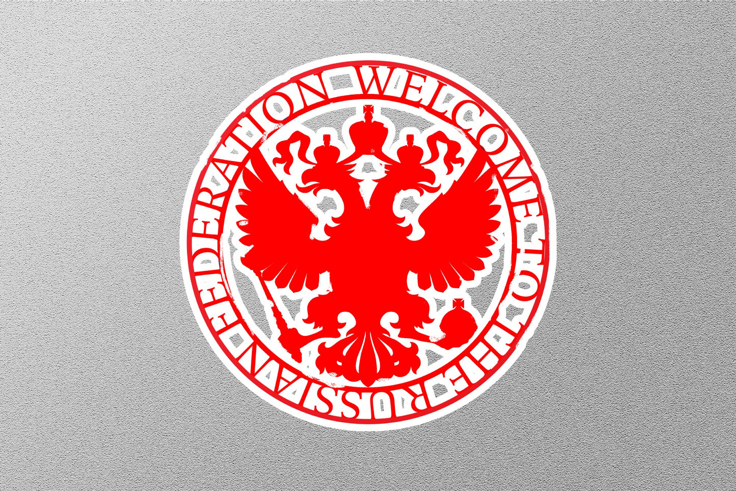 Wholesale Russia Red Travel Stamp Sticker