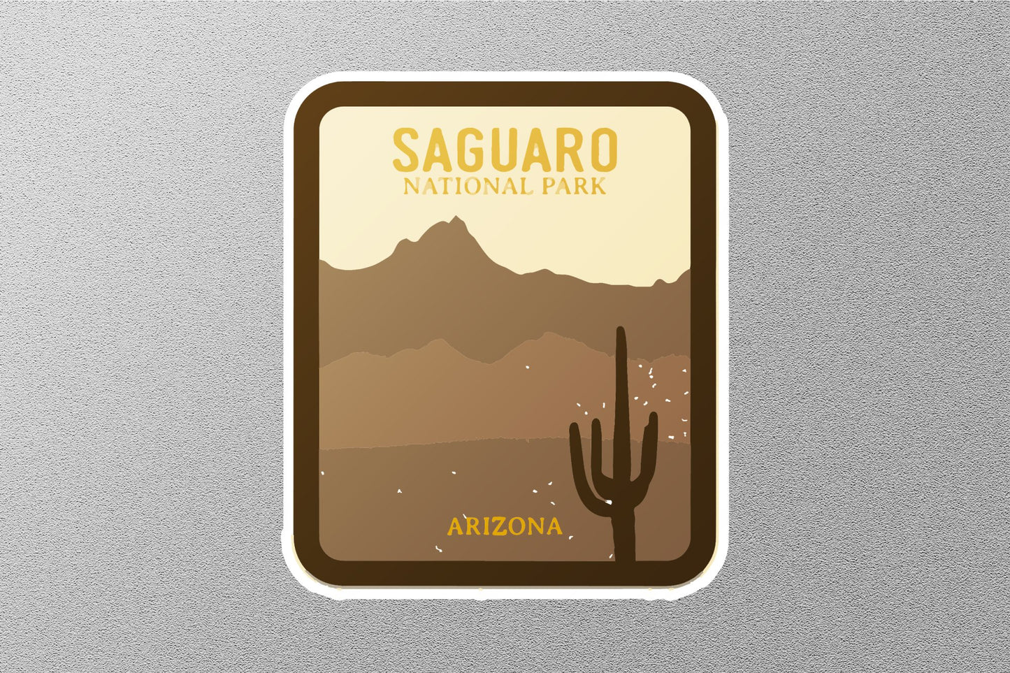 Saguaro Colored National Park Sticker