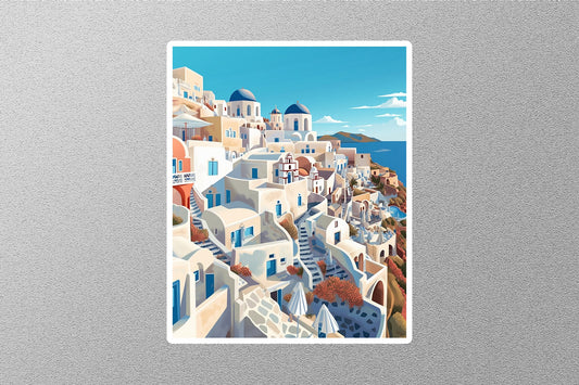 Wholesale Vintage Santorini 4 Travel Sticker