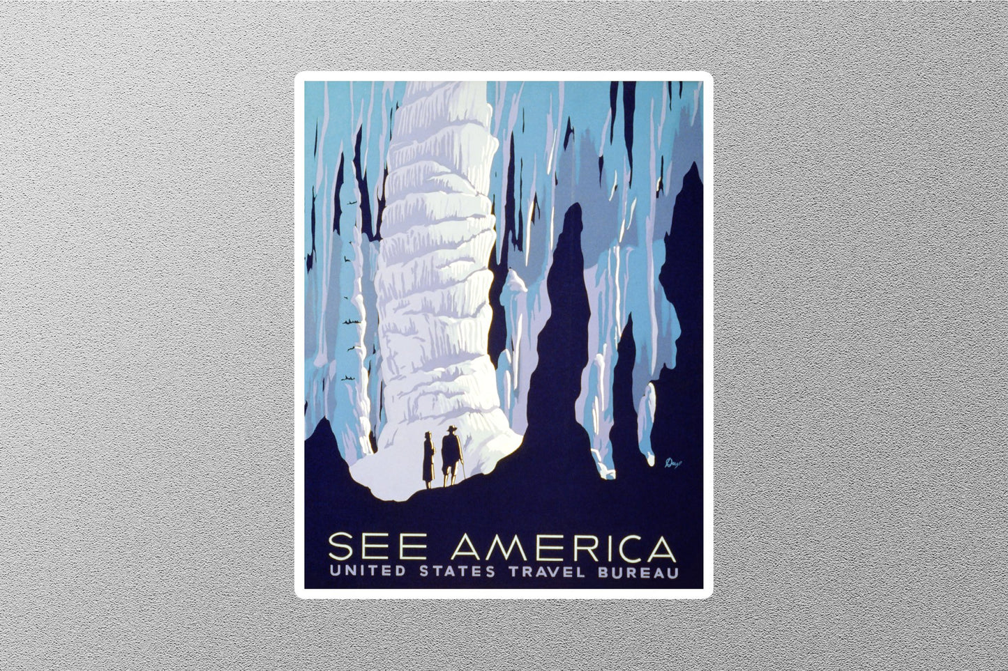 Vintage Sea America Travel Stickers