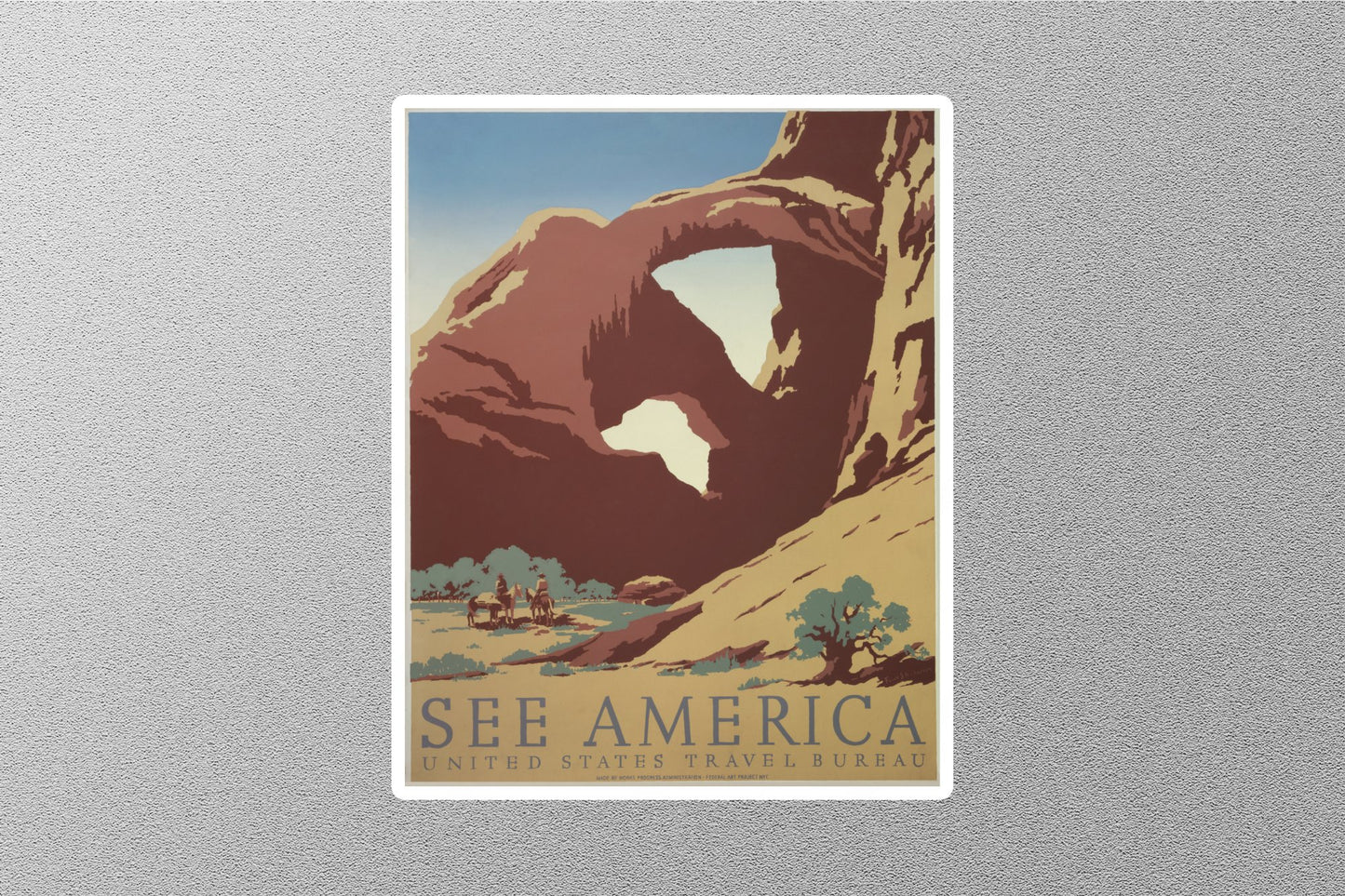 Vintage Sea America Travel Stickers