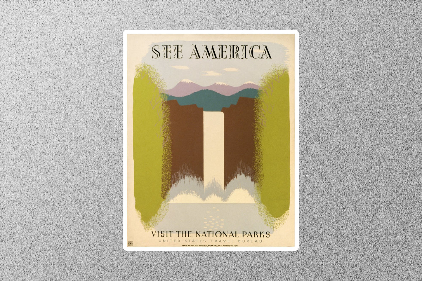 Vintage Sea America Travel Stickers