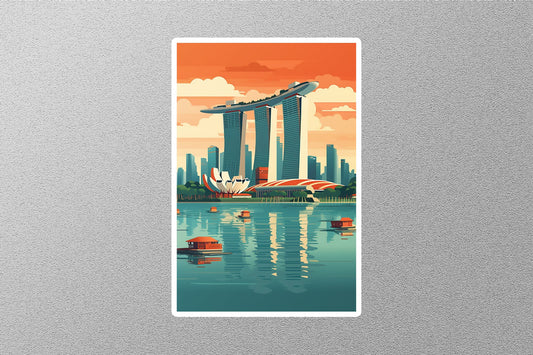 Wholesale Vintage Singapore 2 Travel Sticker