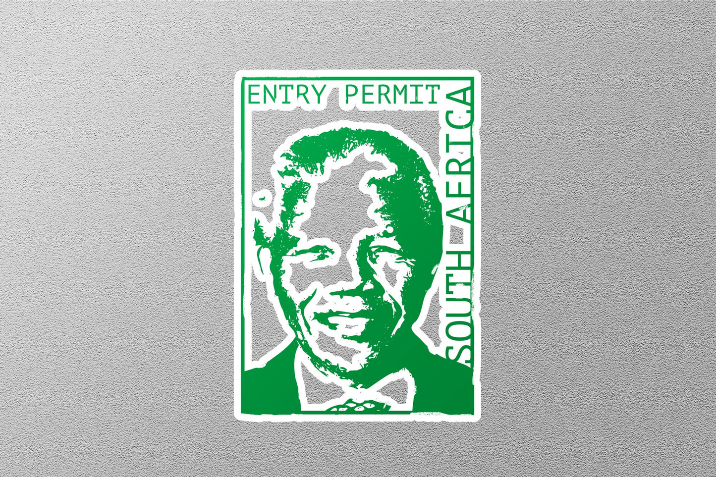 Wholesale South Africa Green Travel Stamp Sticker
