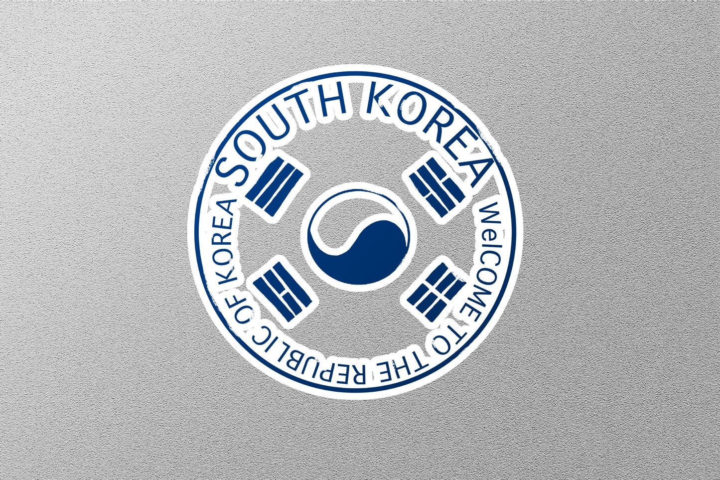 Wholesale South Korea Blue Travel Stamp Sticker