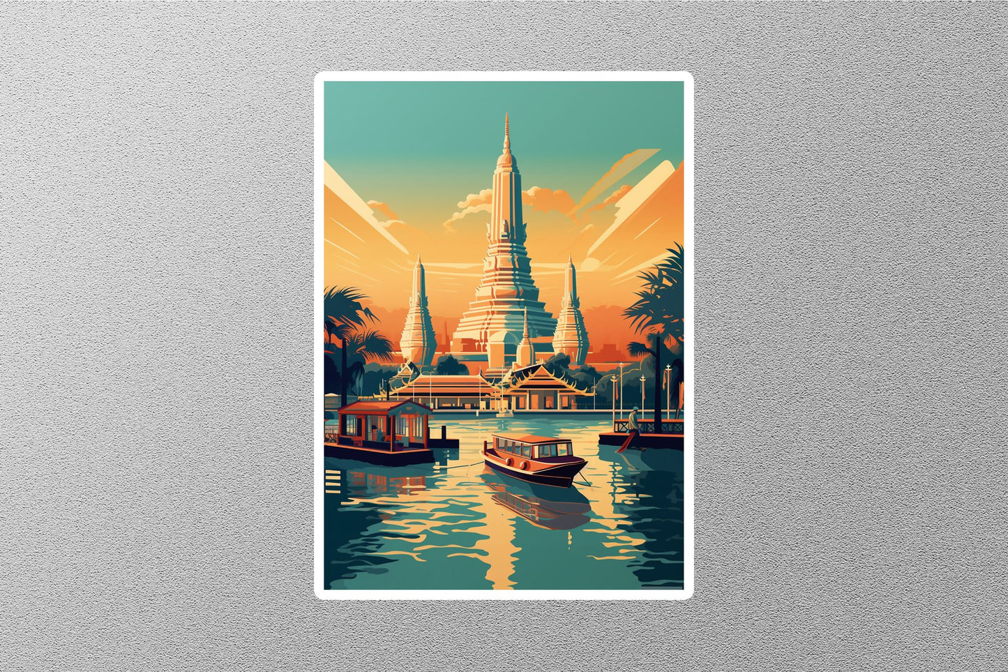 Wholesale Vintage Thailand Travel Sticker