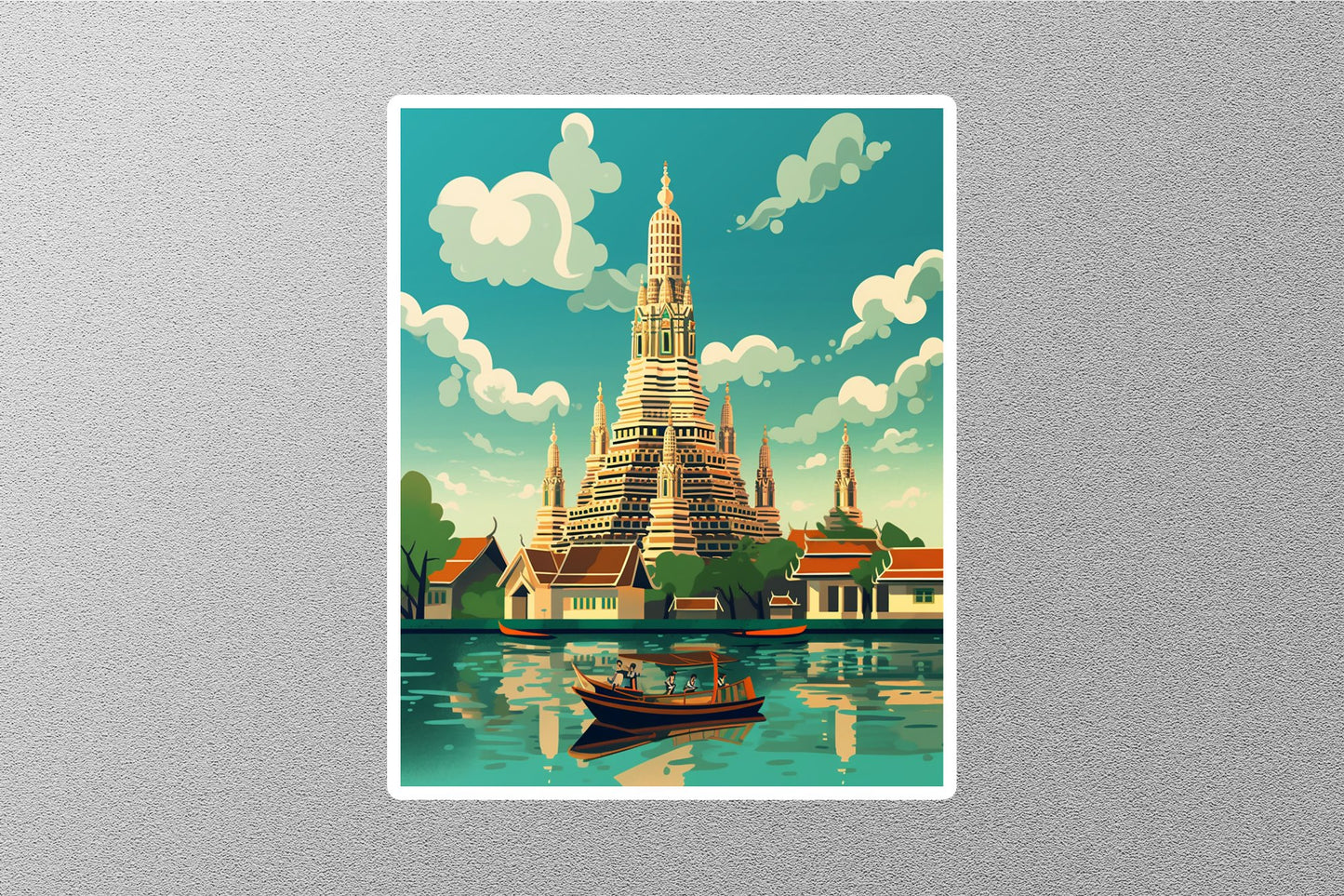 Wholesale Vintage Thailand 5 Travel Sticker