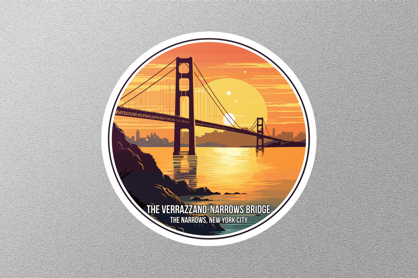 The Verrazzano Narrows Bridge Sticker