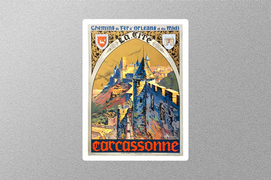 Wholesale Vintage Carcassonne Travel Sticker
