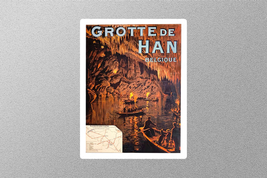 Wholesale Vintage Domain of the Caves of Han Travel Sticker