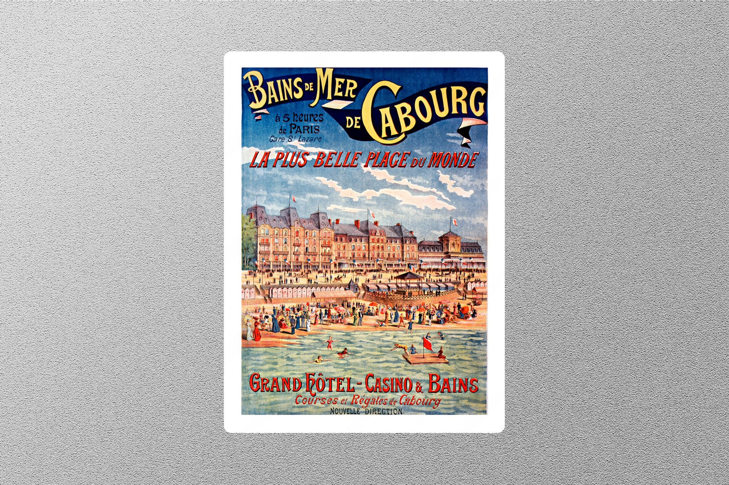 Wholesale Vintage Cabourg Travel Sticker