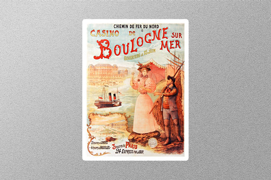Wholesale Vintage Boulogne Travel Sticker