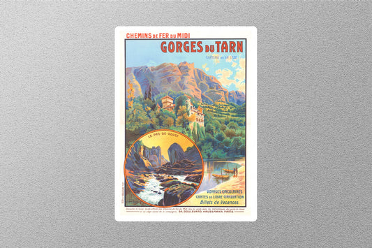 Wholesale Vintage Gorges du Tarn Travel Sticker