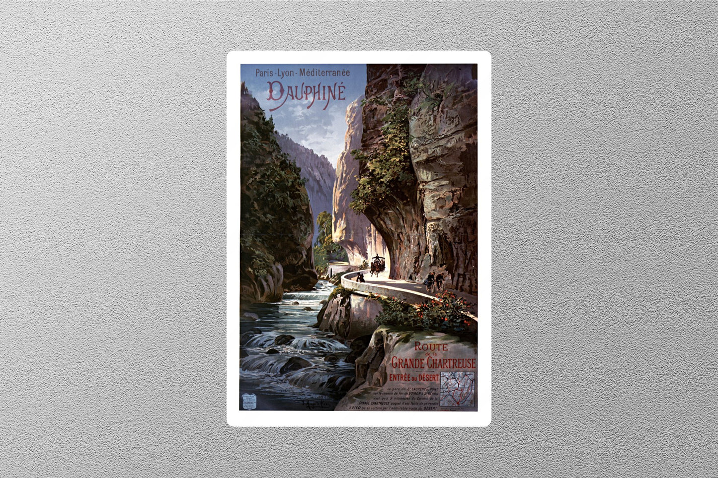Wholesale Vintage Dauphine Travel Sticker