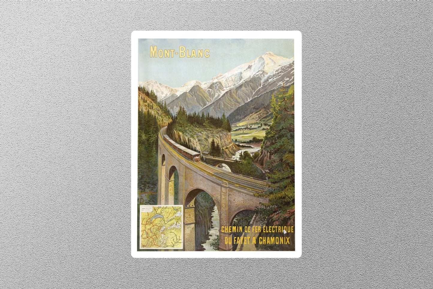 Wholesale Vintage Mont Blanc Travel Sticker