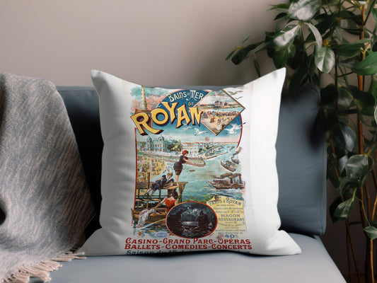 Vintage Royano Throw Pillow