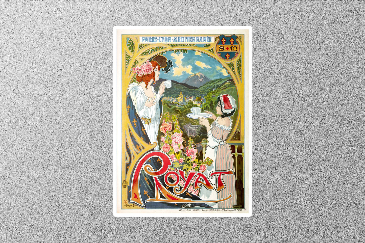 Wholesale Vintage Royat Paris Travel Sticker