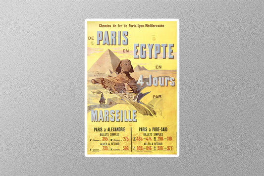 Wholesale Vintage PARIS EN EGYPTE Travel Sticker