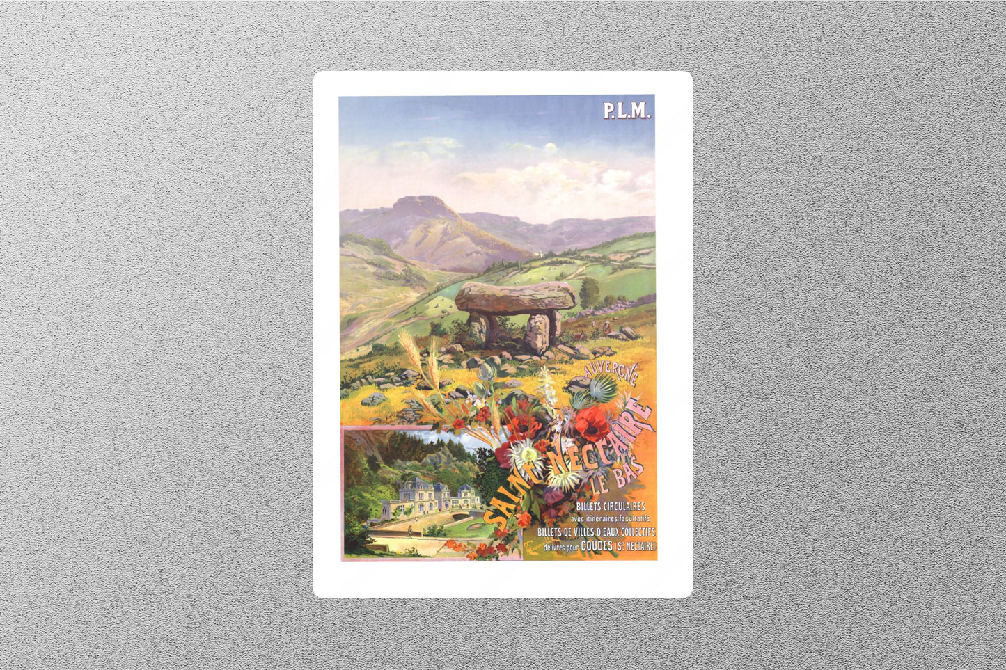 Wholesale Vintage Saint Nectaire Travel Sticker