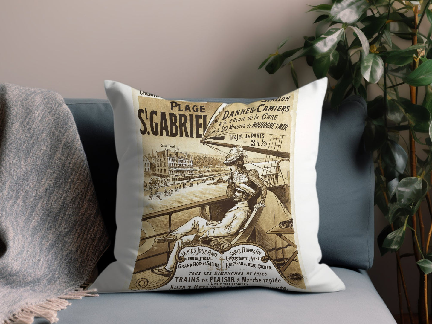 Vintage S Gabrie Throw Pillow