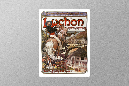 Wholesale Vintage Luchon Travel Sticker
