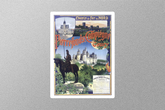 Wholesale Vintage Pierrefonds Travel Sticker