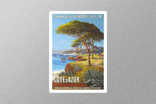 Wholesale Vintage Cote D Azur Travel Sticker