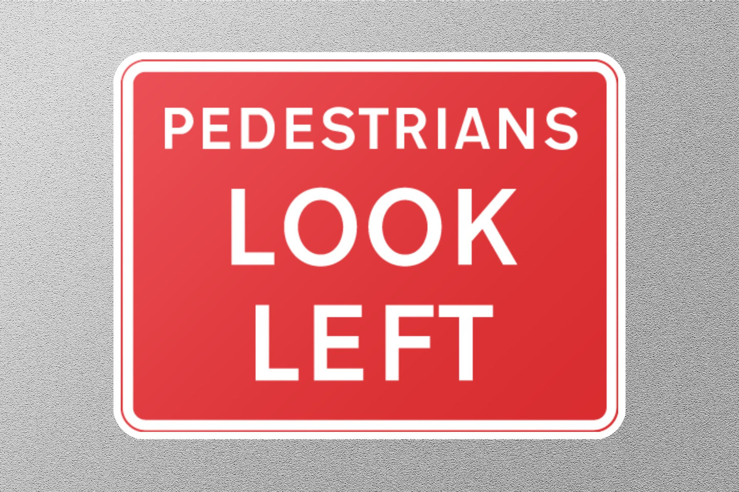 Pedestrian UK Sign Sticker