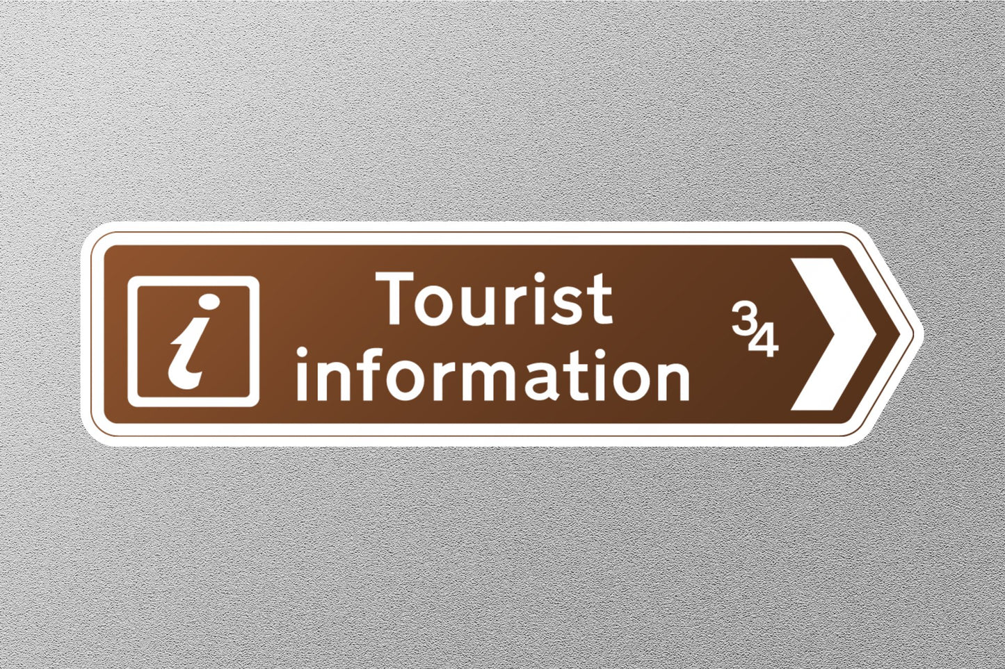 Tourist Information UK Sign Sticker
