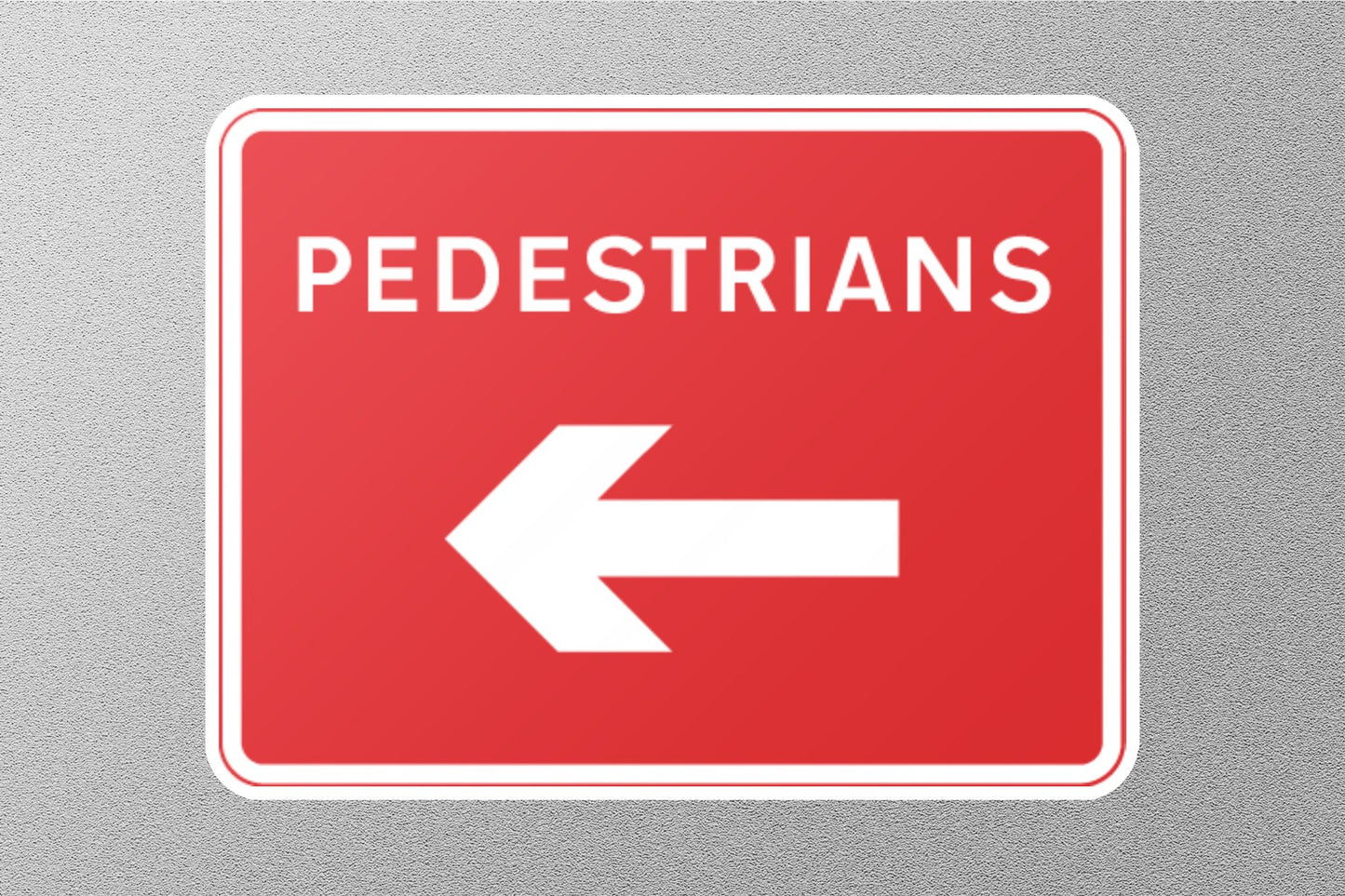 Pedestrian UK Sign Sticker