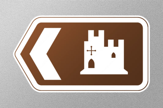 Castle UK Sign Sticker
