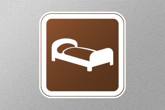 Hotel or Overnight Accommodation UK Sign Sticker