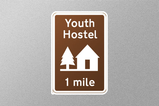 Youth Hostel UK Sign Sticker