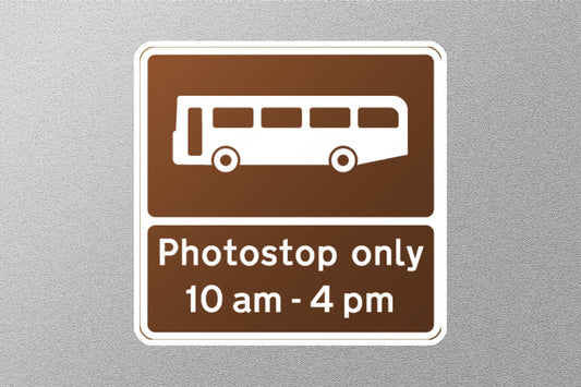Bus Stop Photoshop Only UK Sign Sticker