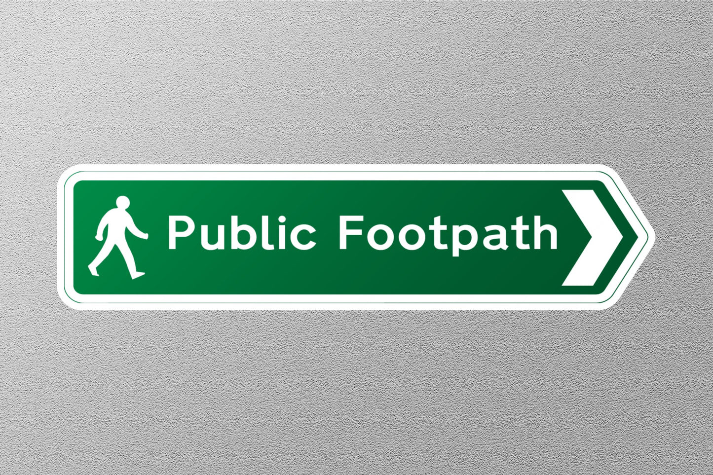 Public Footpath UK Sign Sticker
